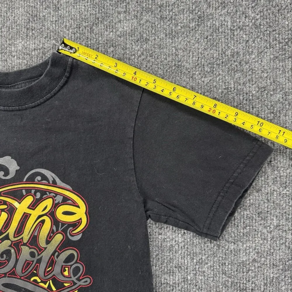 Vintage Y2K South Pole Kids Youth Graphic T Shirt Black Size Large (7) Skater